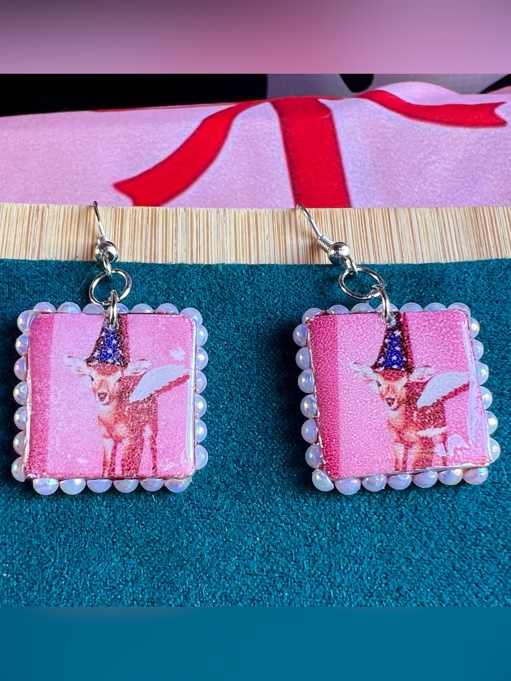 Fairy Deer Earrings | Y2K Liminal Polaroid Flash Fairycore Jewelry